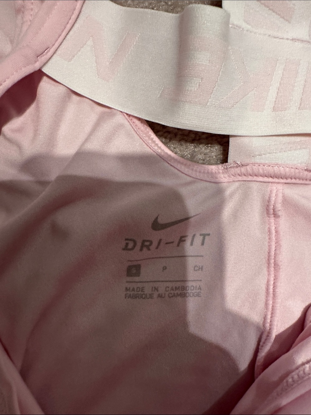 Nike Pink Racerback Workout Tank with Black Swoosh - Picture 4 of 5